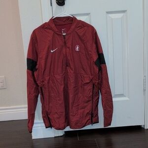 Nike Men's Stanford Quarter zip Windbreaker